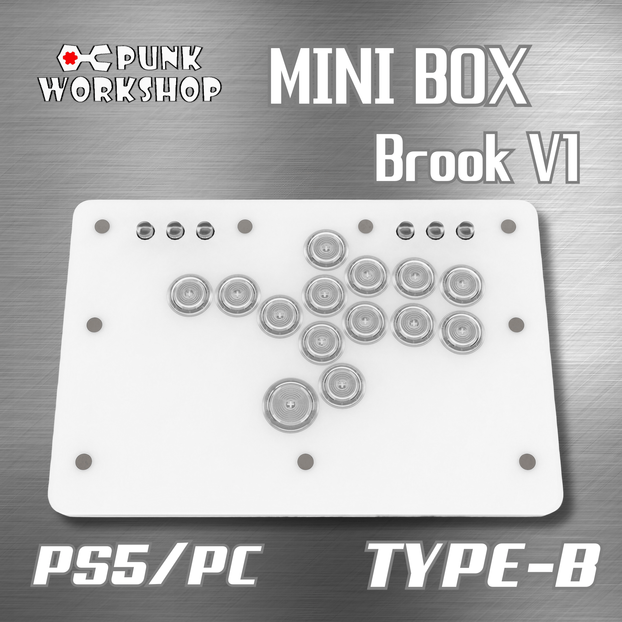 CIELOGAMES】Punkworkshop MINIBOX PS5対応 Brook V1 | 薄型レバーレス