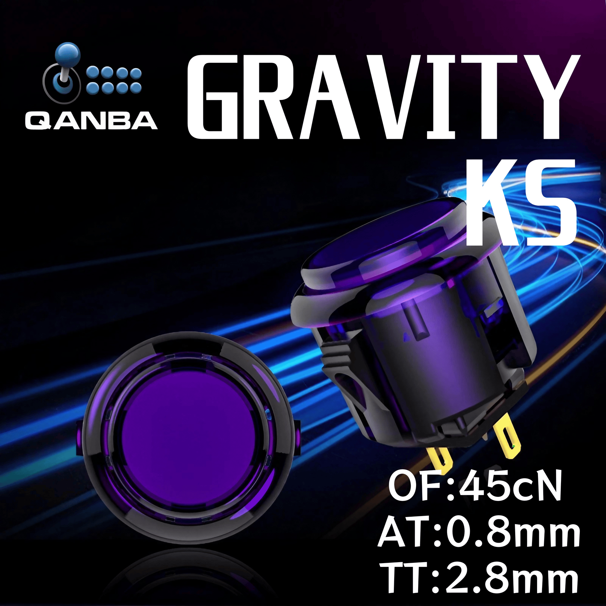 QANBA Gravity KS ハメ込み式 24/30mm - Purple / 24mm