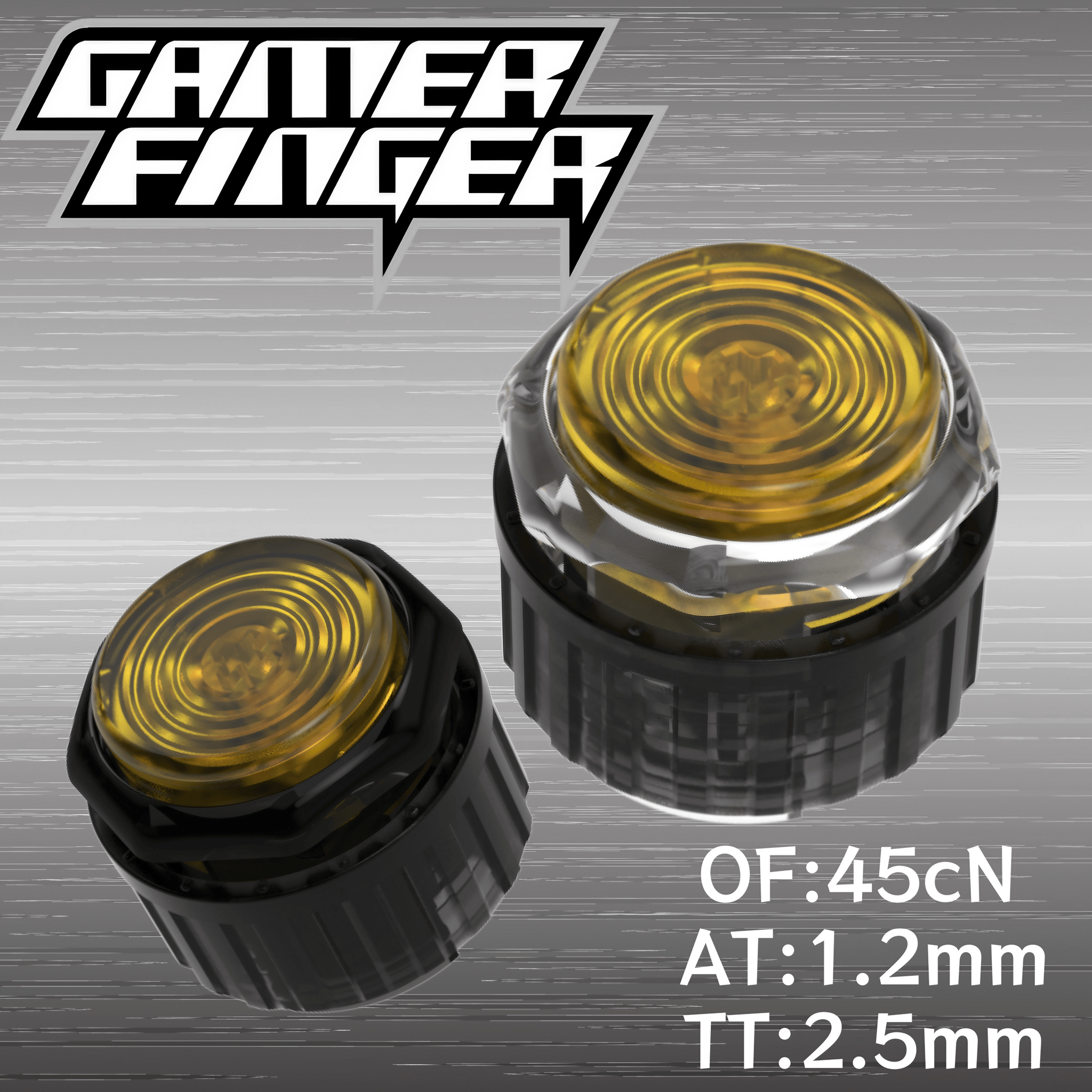 GamerFinger HBFS-24 ネジ式 24mm - Yellow / BlackNut