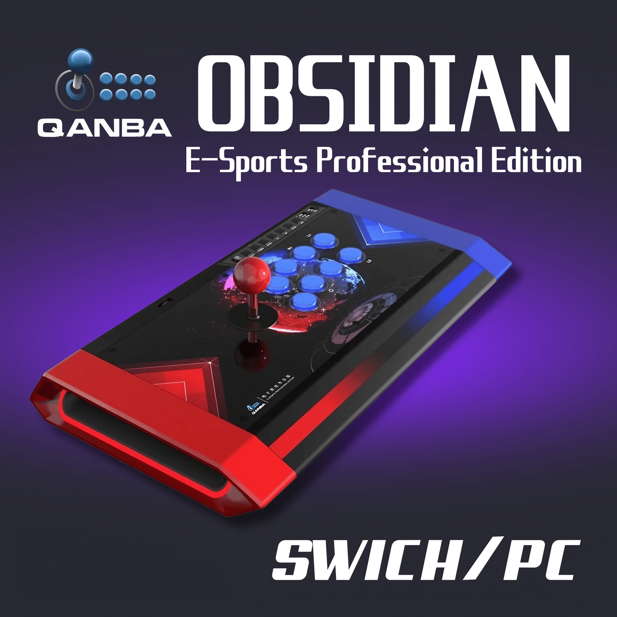 Qanba Q3 Obsidian Arcade Joystick E-Sports Professional Edition - PC/Swich版