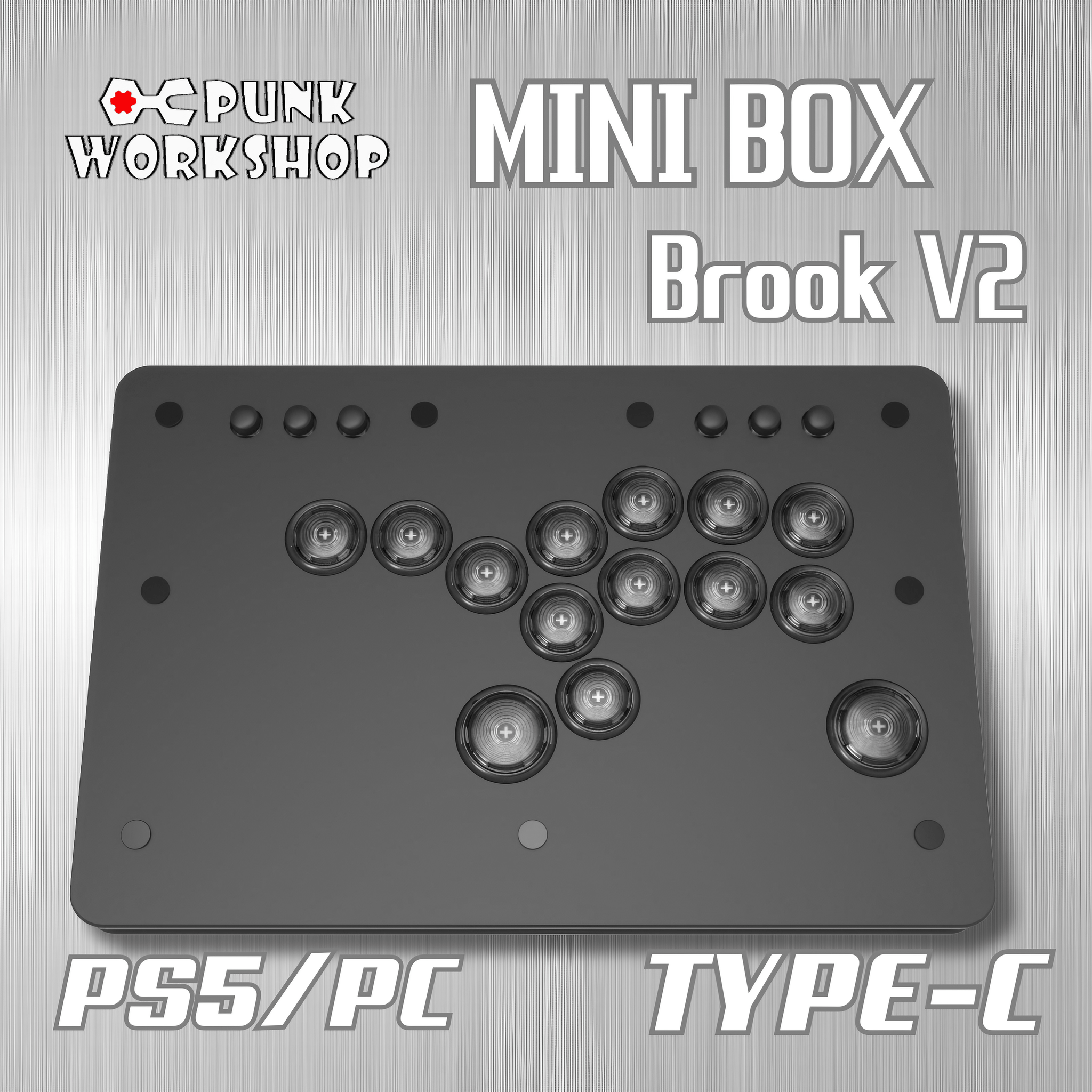 CIELOGAMES】 PUNK WORKSHOP MINIBOX Brook V2 | 薄型レバーレス