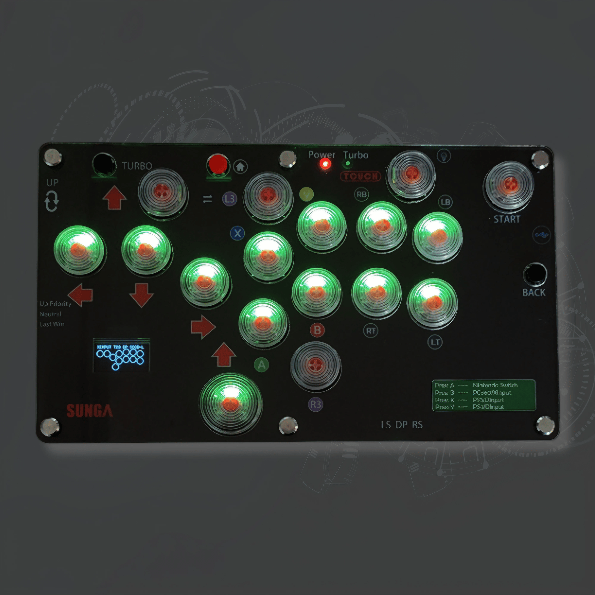 ほぼ未使用品 SUNGA 17ボタン レバーレス SUNGA G1 | 薄型レバーレスコントローラー | 17ボタン – CIELOGAMES