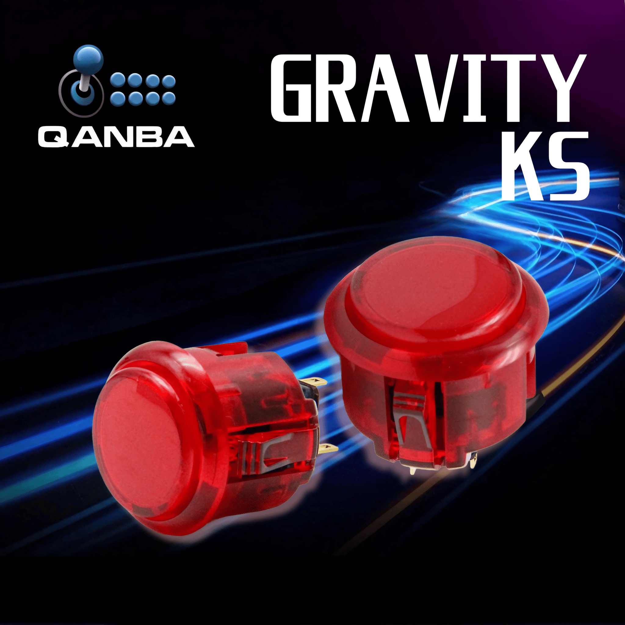 QANBA Gravity KS ハメ込み式 24/30mm - Red / 24mm