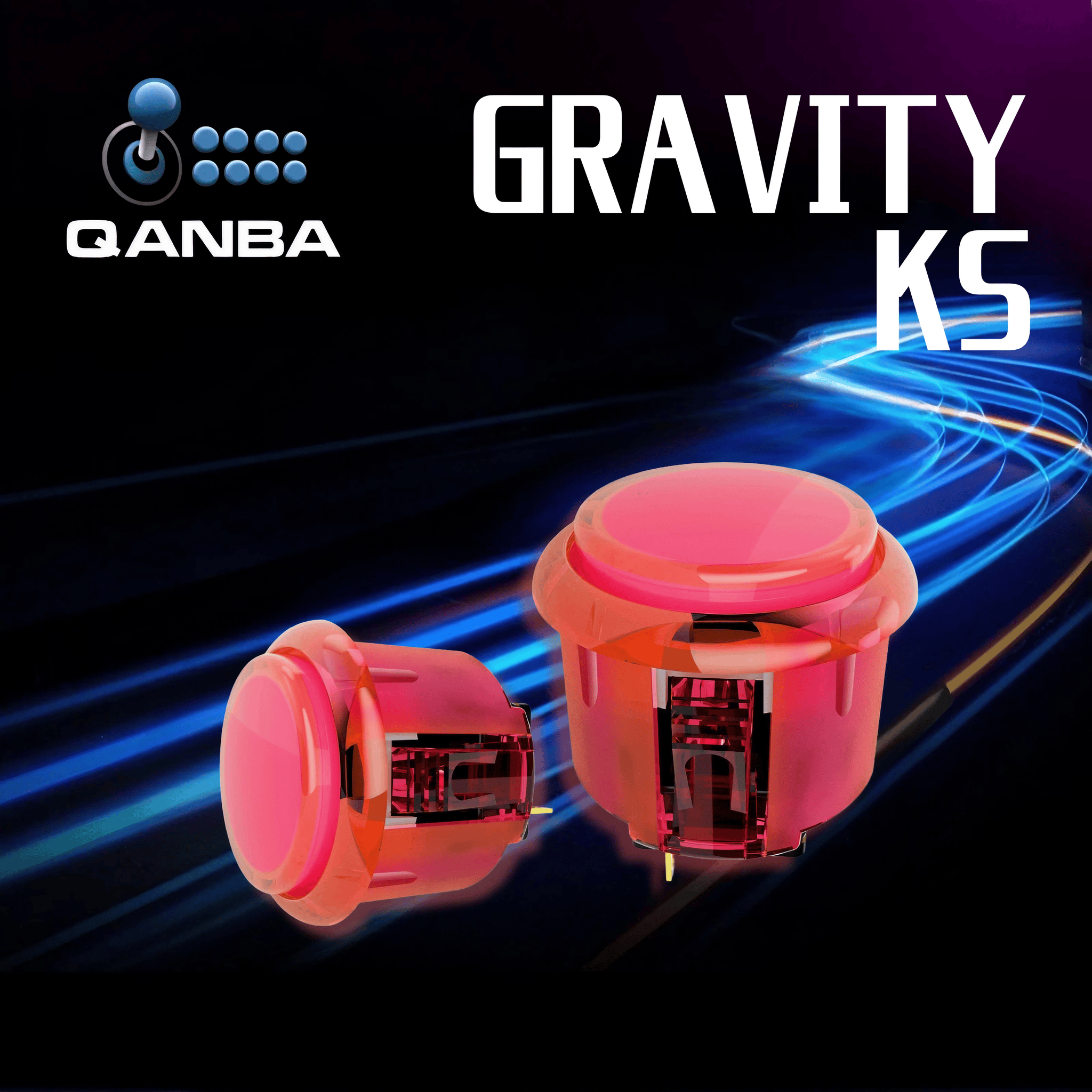 CIELOGAMES】 QANBA Gravity KS ハメ込み式 24/30mm | ボタン | メカニカル