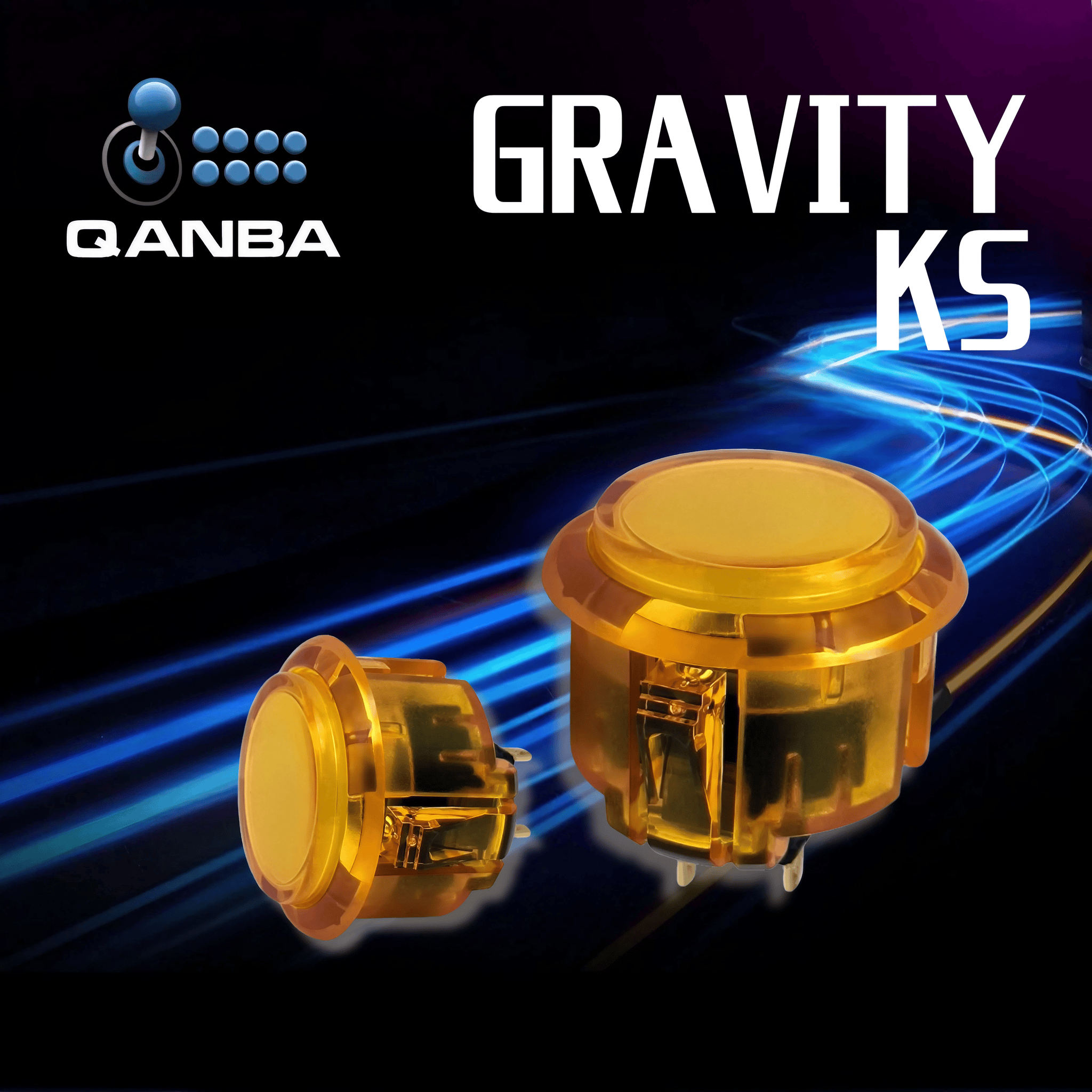 CIELOGAMES】 QANBA Gravity KS ハメ込み式 24/30mm | ボタン | メカニカル