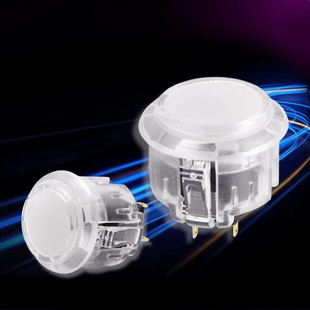 アケコン レバーレス ゲームパッド 通販ショップ ゲームコントローラー専門店 CIELOGAMES ボタン QANBA Gravity KS 24/30mm White 24mm
