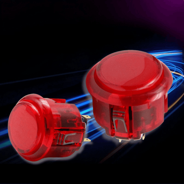 アケコン レバーレス ゲームパッド 通販ショップ ゲームコントローラー専門店 CIELOGAMES ボタン QANBA Gravity KS 24/30mm Red 24mm