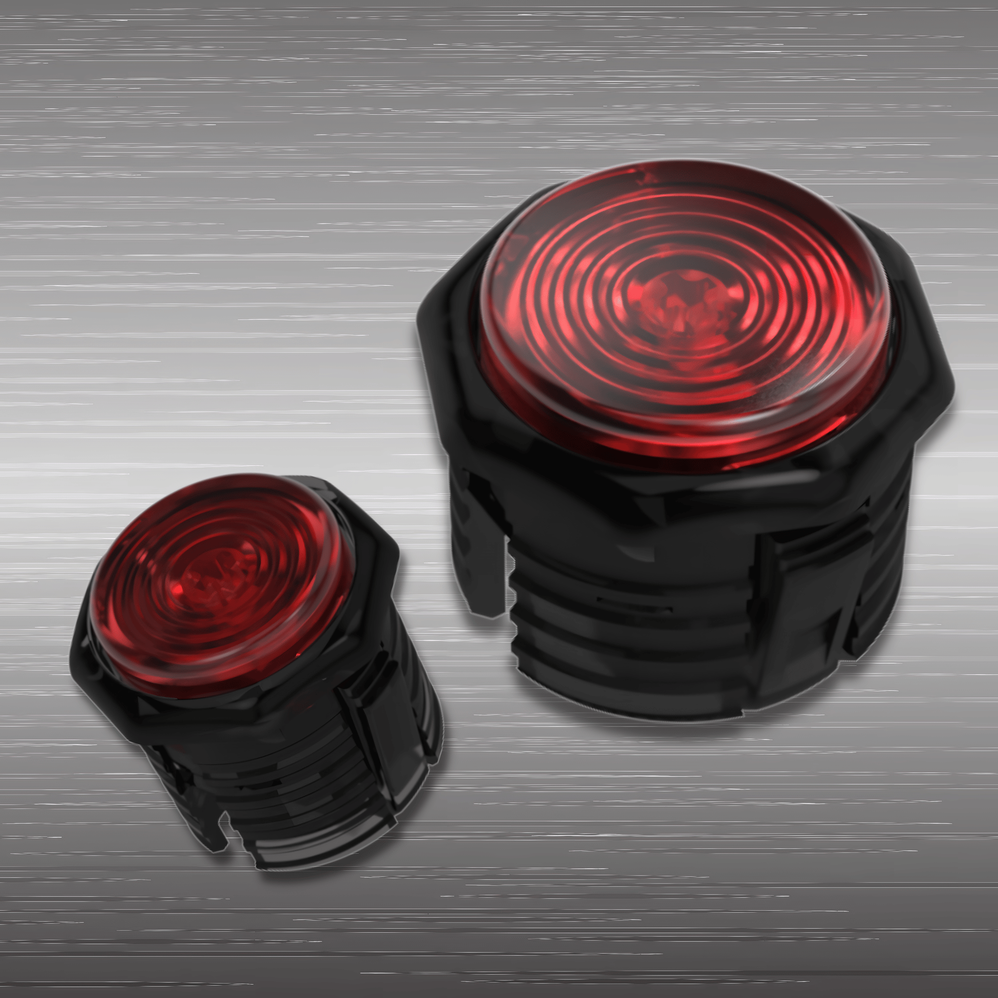 【未使用】GamerFinger 黒ボディ/ブラック φ24 φ30 はめ込み式 GamerFinger HBFS はめ込み式 24/30mm | ボタン | メカニカル