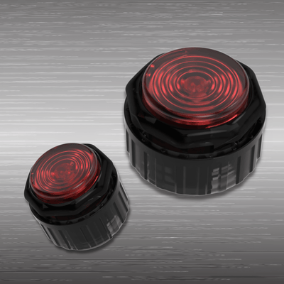 アケコン レバーレス ゲームパッド 通販ショップ ゲームコントローラー専門店 CIELOGAMES ボタン GamerFinger HBFS ネジ式 24/30mm Red BlackNut 24mm