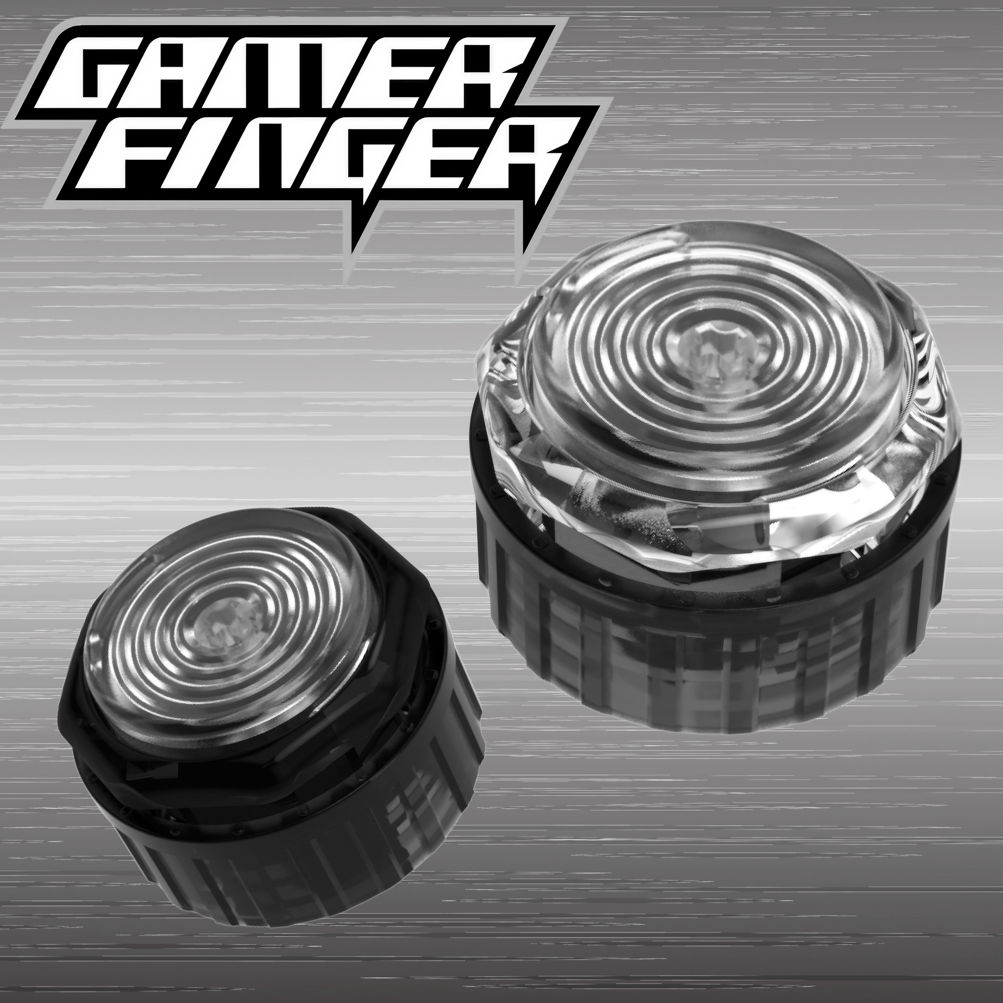 gamer finger クリア×クリア 10個 24サイズ CIELOGAMES】 GamerFinger HBFS-30 ネジ式 30mm | ボタン