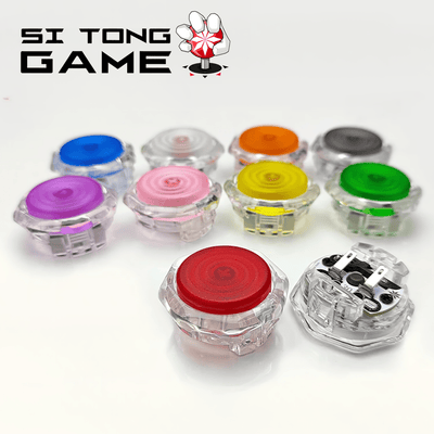 Sitong 薄型メカニカルボタン Kailh軸 透明八角枠 24/30mm
