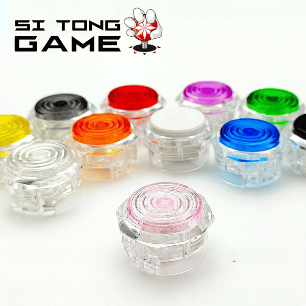 アケコン レバーレス ゲームパッド 通販ショップ ゲームコントローラー専門店 CIELOGAMES ボタン Sitong 薄型メカニカルボタン MX軸 透明枠 24/30mm