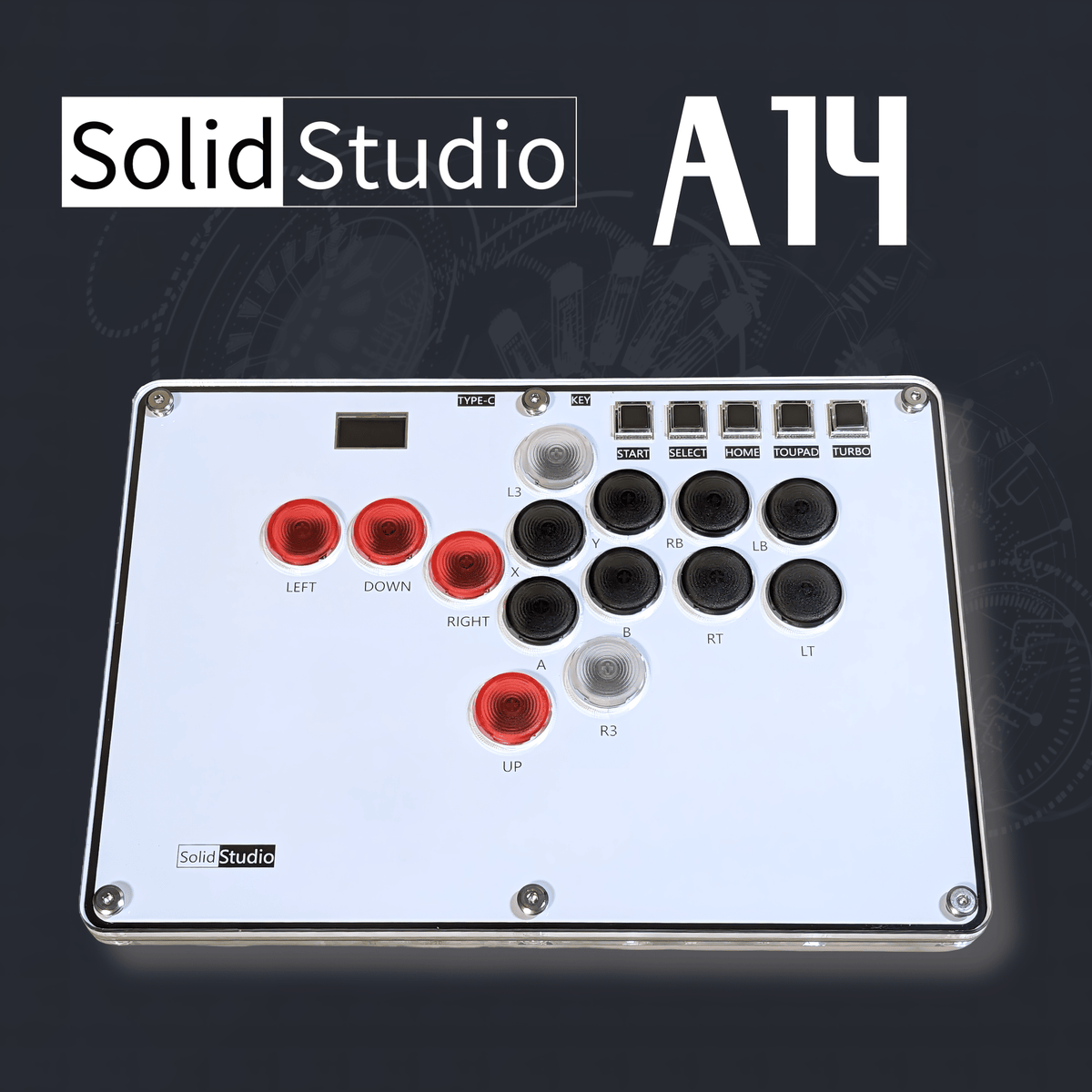 Solid Studio A14 | 薄型レバーレスコントローラー – CIELOGAMES Solid Studio A14 | 薄型レバーレスコントローラー – CIELOGAMES