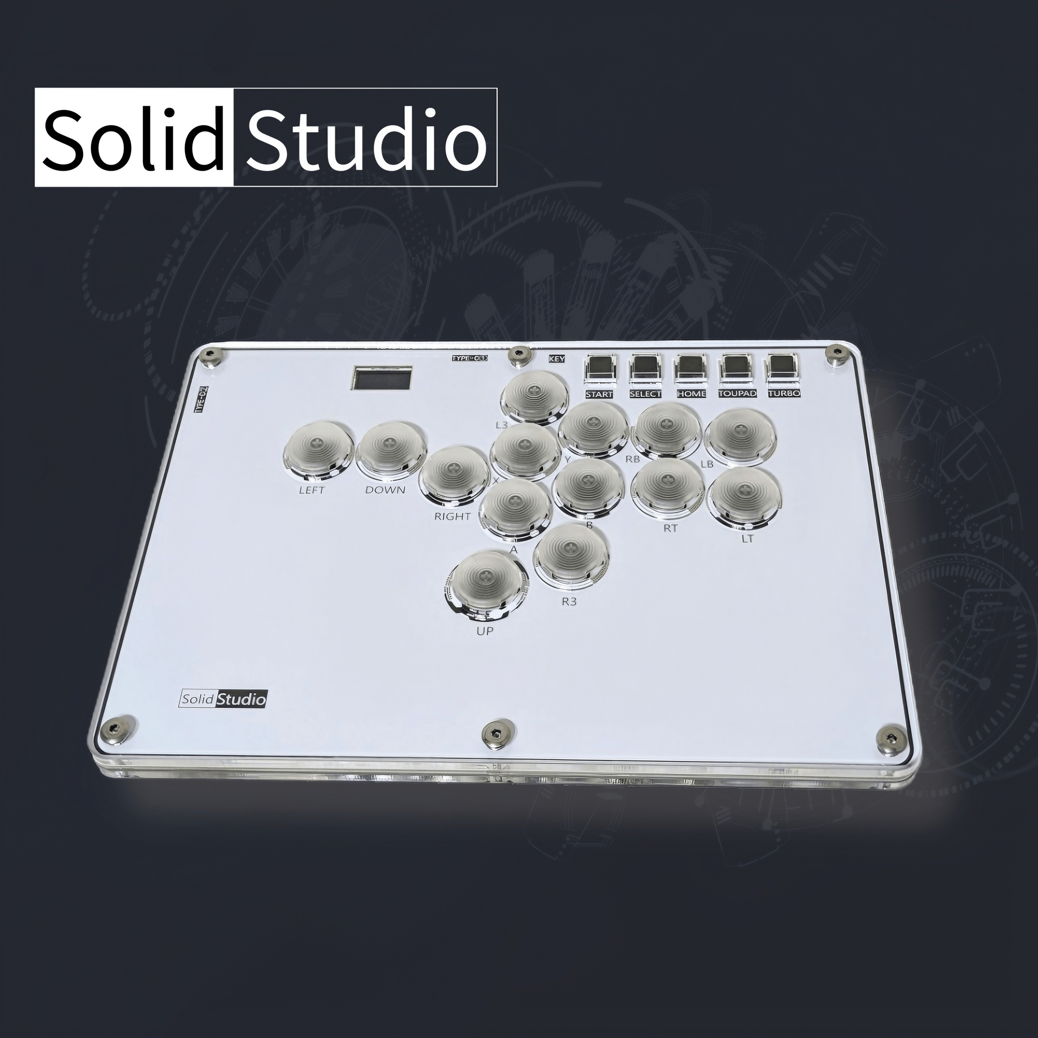 Solid Studio A14 アケコン レバーレス コントローラー Solid Studio A14 | 薄型レバーレスコントローラー – CIELOGAMES