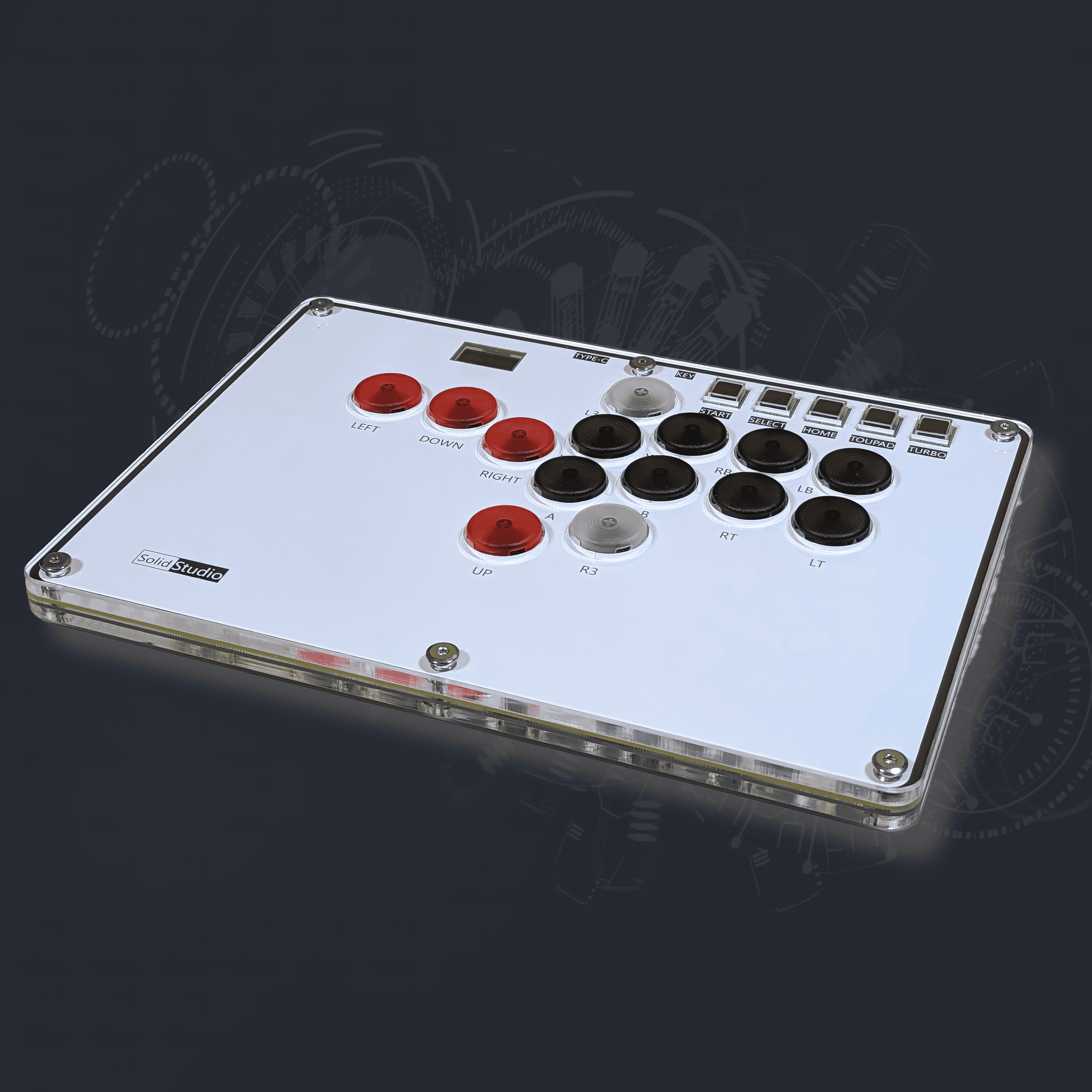 Solid Studio A14 アケコン レバーレス コントローラー Solid Studio A14 | 薄型レバーレスコントローラー – CIELOGAMES