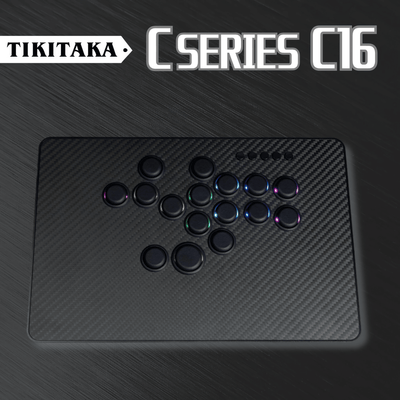 アケコン レバーレス ゲームパッド 通販ショップ ゲームコントローラー専門店 CIELOGAMES レバーレス Tikitaka Cシリーズ C16 カーボン版