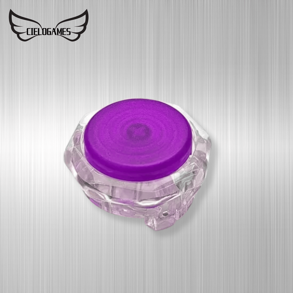 アケコン レバーレス ゲームパッド 通販ショップ ゲームコントローラー専門店 CIELOGAMES ボタン CieloGames FeatherTap 透明八角枠 24/30mm Purple Matt 24mm