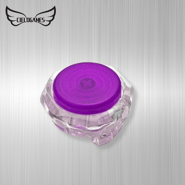 アケコン レバーレス ゲームパッド 通販ショップ ゲームコントローラー専門店 CIELOGAMES ボタン CieloGames FeatherTap 透明八角枠 24/30mm Purple Matt 24mm
