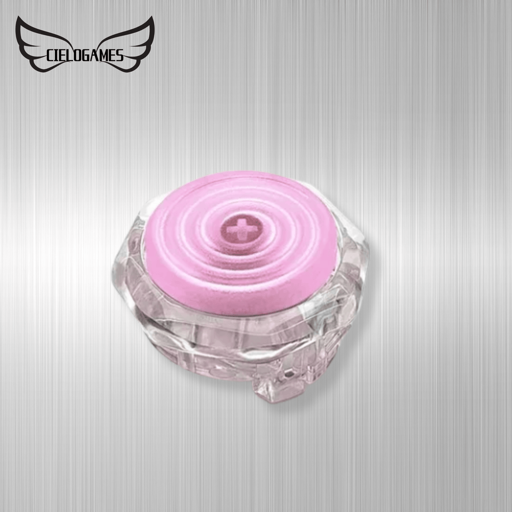 アケコン レバーレス ゲームパッド 通販ショップ ゲームコントローラー専門店 CIELOGAMES ボタン CieloGames FeatherTap 透明八角枠 24/30mm Pink Matt 24mm