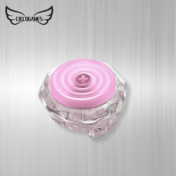 アケコン レバーレス ゲームパッド 通販ショップ ゲームコントローラー専門店 CIELOGAMES ボタン CieloGames FeatherTap 透明八角枠 24/30mm Pink Matt 24mm