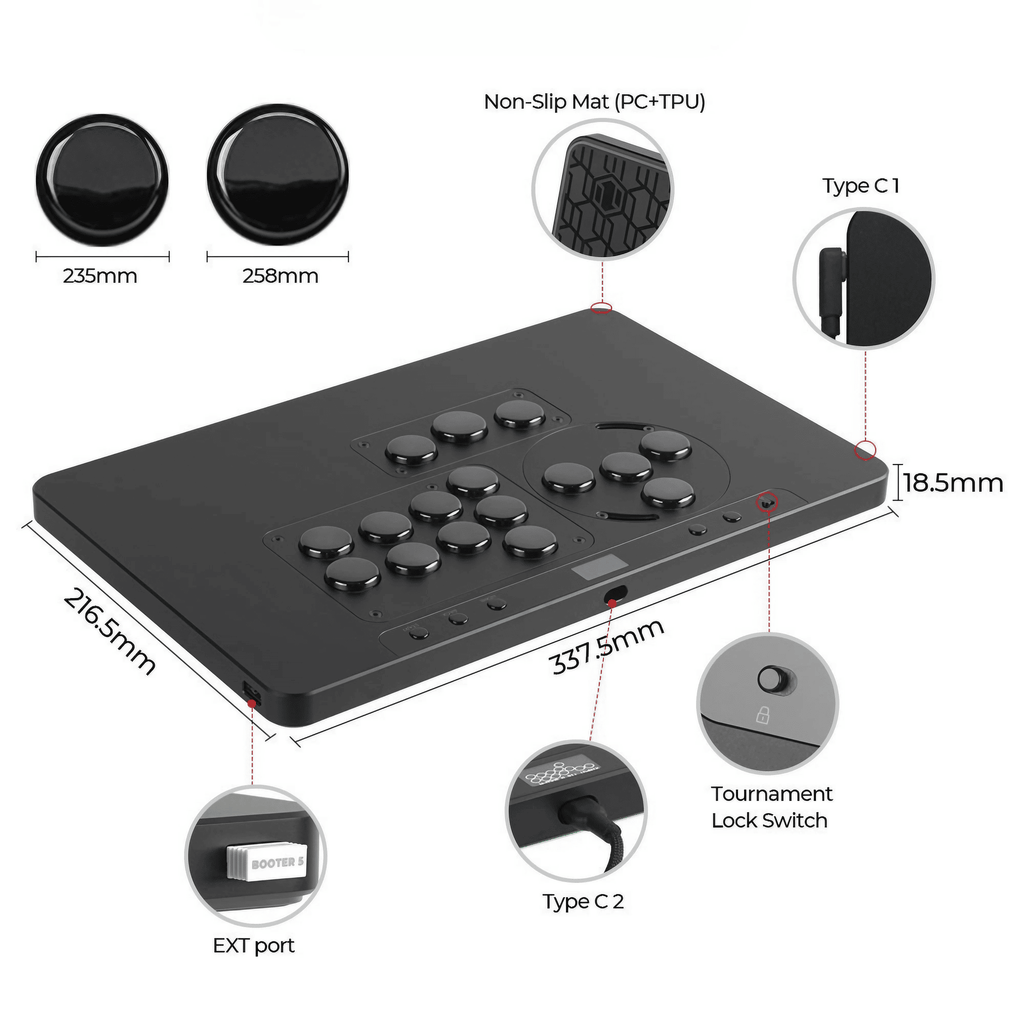 アケコン レバーレス ゲームパッド 通販ショップ ゲームコントローラー専門店 CIELOGAMES レバーレス Haute42 COSMOX HautePad X