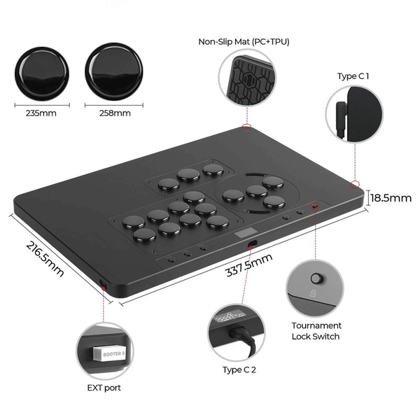 アケコン レバーレス ゲームパッド 通販ショップ ゲームコントローラー専門店 CIELOGAMES レバーレス Haute42 COSMOX HautePad X