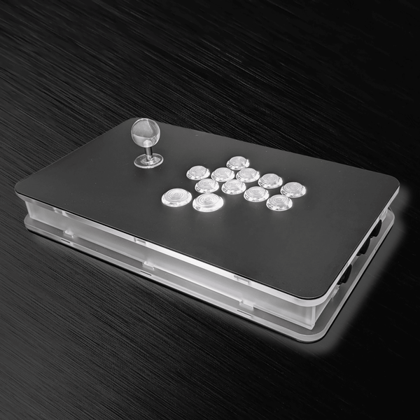 アケコン レバーレス ゲームパッド 通販ショップ ゲームコントローラー専門店 CIELOGAMES アケコン CieloGames FusionFlex V2 バックライトLED有 PC版 White(12ボタン)