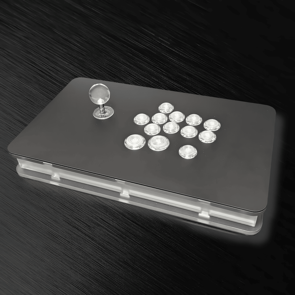 アケコン レバーレス ゲームパッド 通販ショップ ゲームコントローラー専門店 CIELOGAMES アケコン CieloGames FusionFlex V2 バックライトLED無 PC版 White(13ボタン)