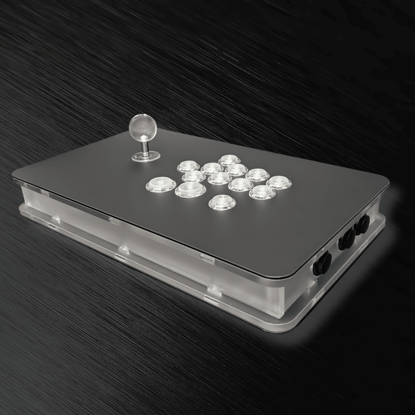 アケコン レバーレス ゲームパッド 通販ショップ ゲームコントローラー専門店 CIELOGAMES アケコン CieloGames FusionFlex V2 バックライトLED有 PC版 White(13ボタン)