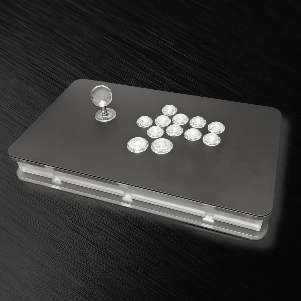 アケコン レバーレス ゲームパッド 通販ショップ ゲームコントローラー専門店 CIELOGAMES アケコン CieloGames FusionFlex V2 バックライトLED無 PC版 White(12ボタン)