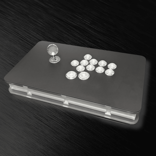 アケコン レバーレス ゲームパッド 通販ショップ ゲームコントローラー専門店 CIELOGAMES アケコン CieloGames FusionFlex V2 バックライトLED無 PC版 White(12ボタン)