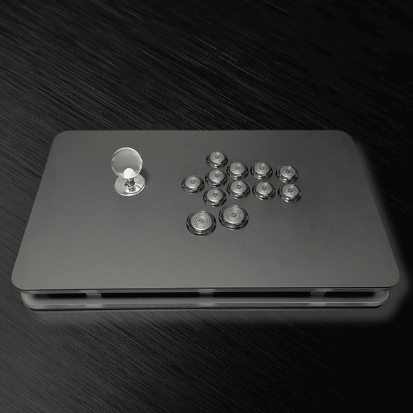アケコン レバーレス ゲームパッド 通販ショップ ゲームコントローラー専門店 CIELOGAMES アケコン CieloGames FusionFlex V3 黒筐体 バックライトLED無 PC版 Black(12ボタン)