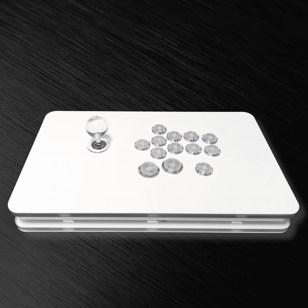 アケコン レバーレス ゲームパッド 通販ショップ ゲームコントローラー専門店 CIELOGAMES アケコン CieloGames FusionFlex V3 白筐体 バックライトLED無 PC版 White(13ボタン)