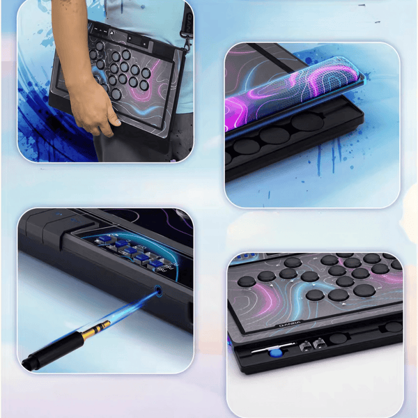 アケコン レバーレス ゲームパッド 通販ショップ ゲームコントローラー専門店 CIELOGAMES レバーレス Qanba Sapphire Arcade Controller
