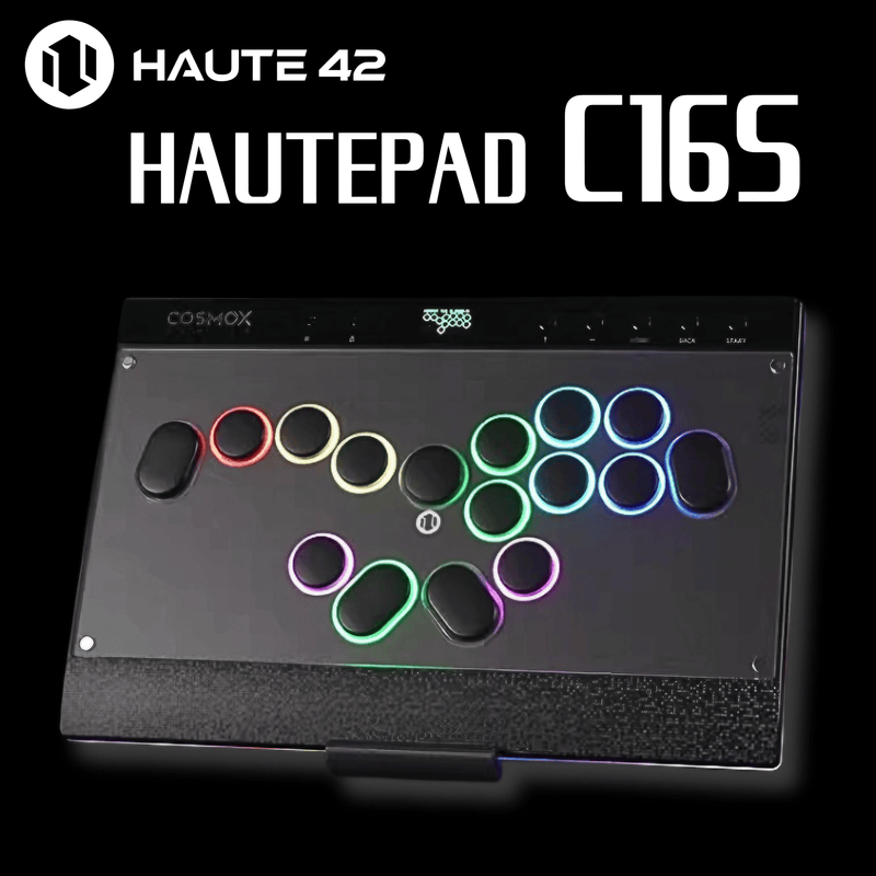HAUTE 42 アーケードコントローラー Amazon | Haute42 レバーレスアケコン 超薄型オールボタン
