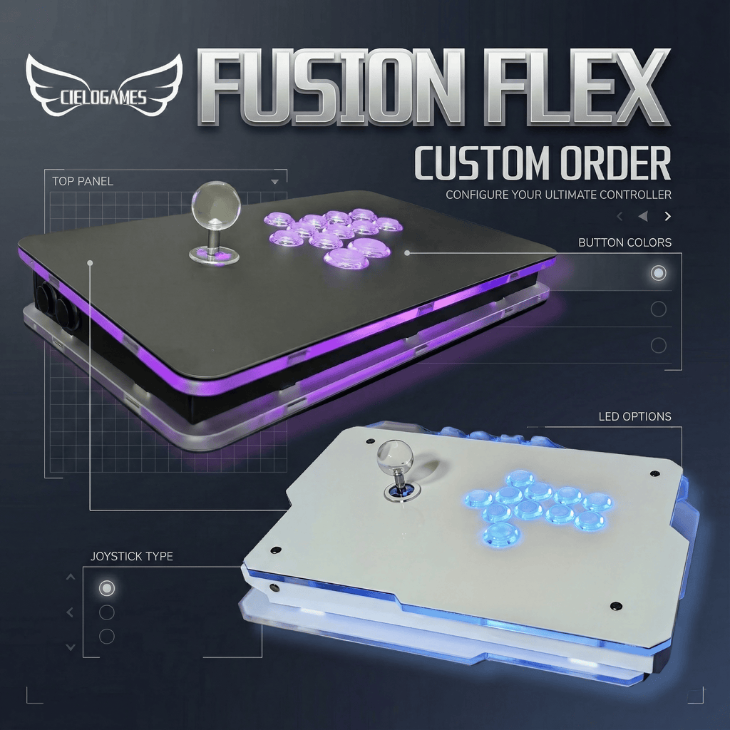 アケコン レバーレス ゲームパッド 通販ショップ ゲームコントローラー専門店 CIELOGAMES アケコン CieloGames FusionFlex カスタマイズオーダー
