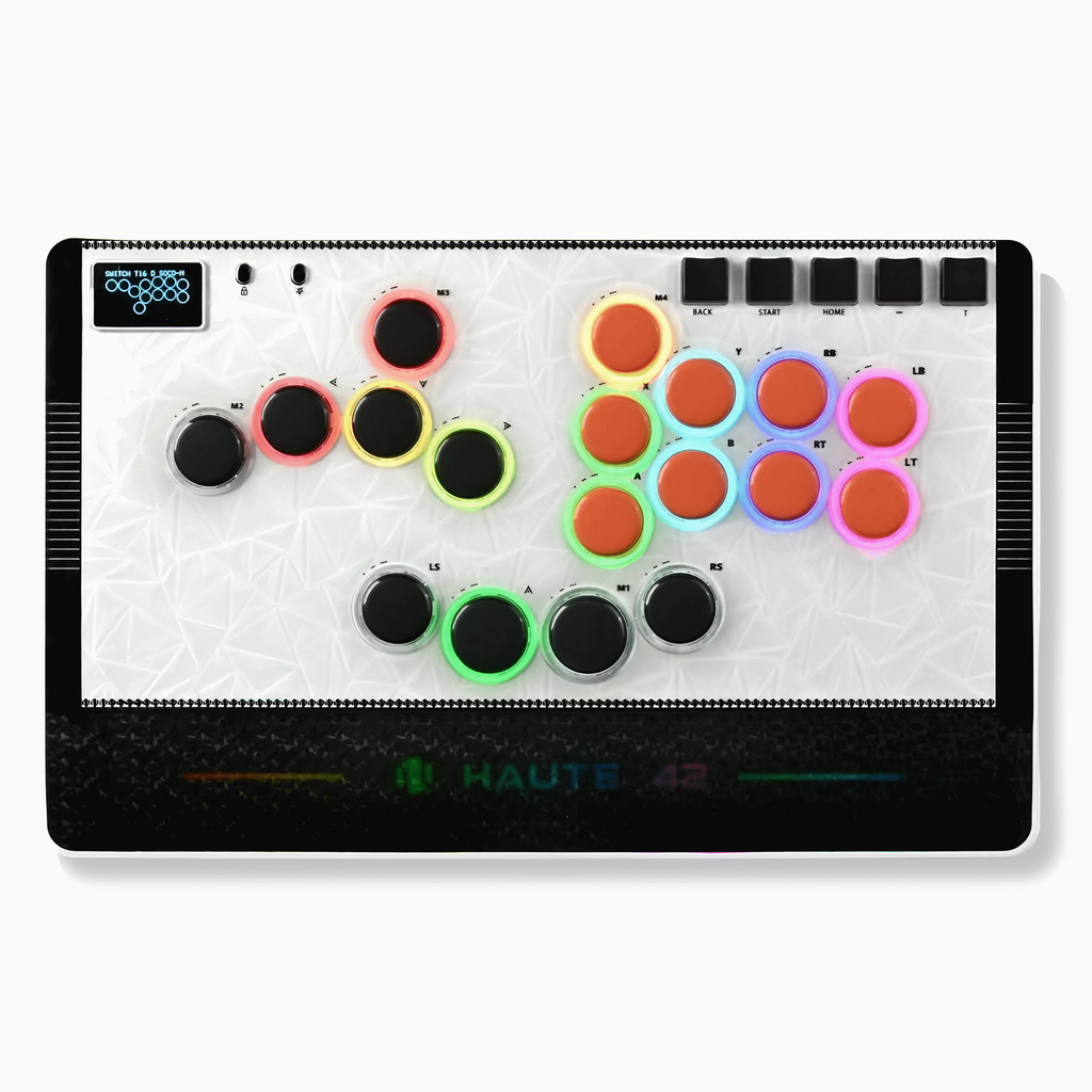 アケコン レバーレス ゲームパッド 通販ショップ ゲームコントローラー専門店 CIELOGAMES レバーレス Haute42 COSMOX HautePad C-AT C-AT White