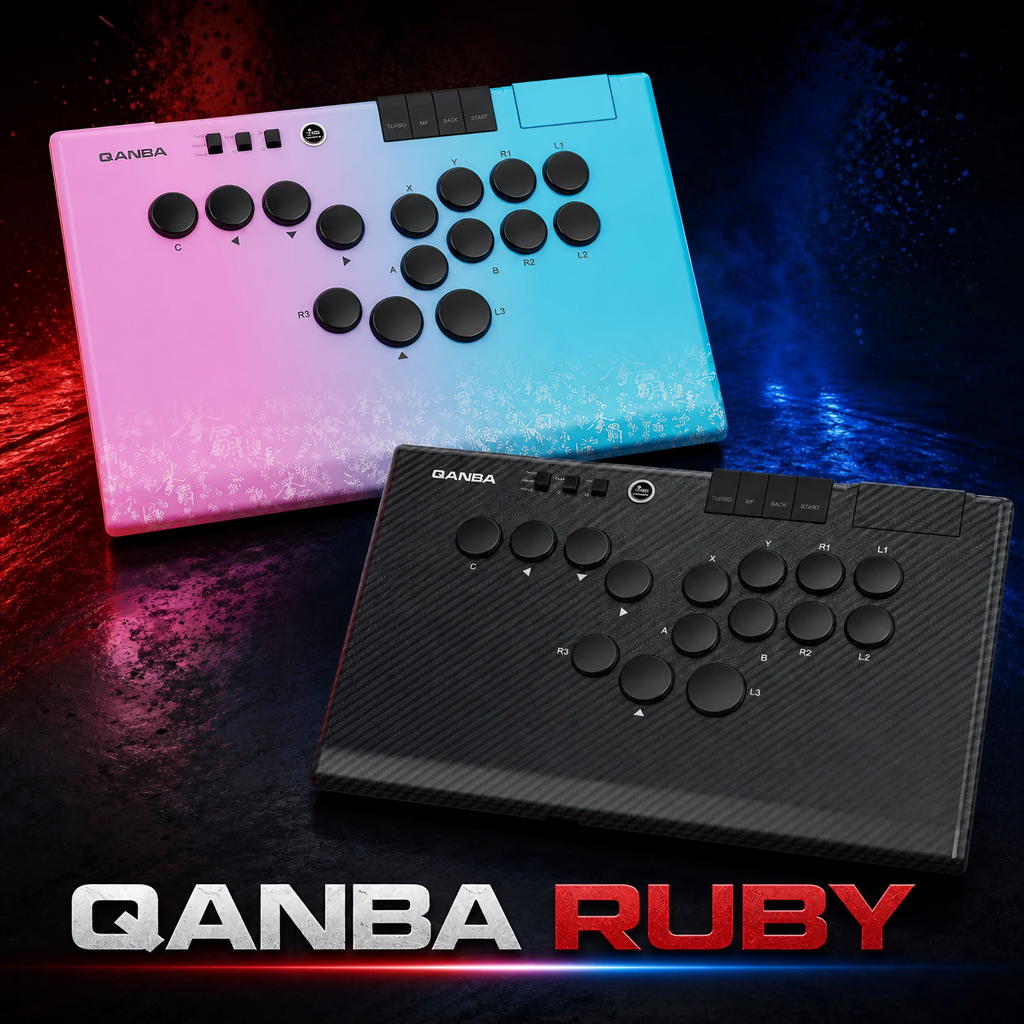 アケコン レバーレス ゲームパッド 通販ショップ ゲームコントローラー専門店 CIELOGAMES レバーレス Qanba Ruby Arcade Controller