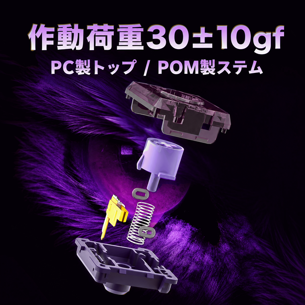 アケコン レバーレス ゲームパッド 通販ショップ ゲームコントローラー専門店 CIELOGAMES キースイッチ Kailh Purple Iris