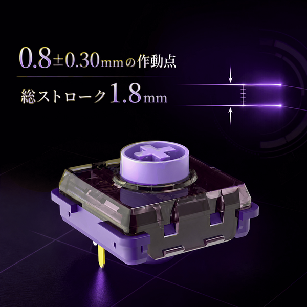 アケコン レバーレス ゲームパッド 通販ショップ ゲームコントローラー専門店 CIELOGAMES キースイッチ Kailh Purple Iris